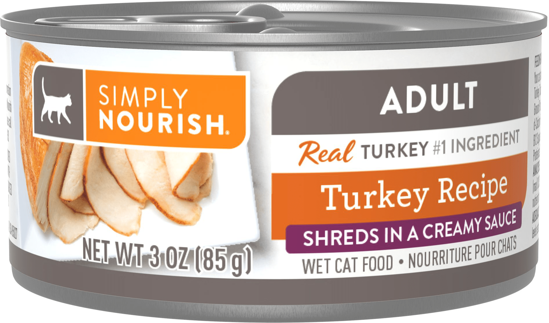 Simply Nourish Shredded Adult Wet Cat Food Natural, With Grain